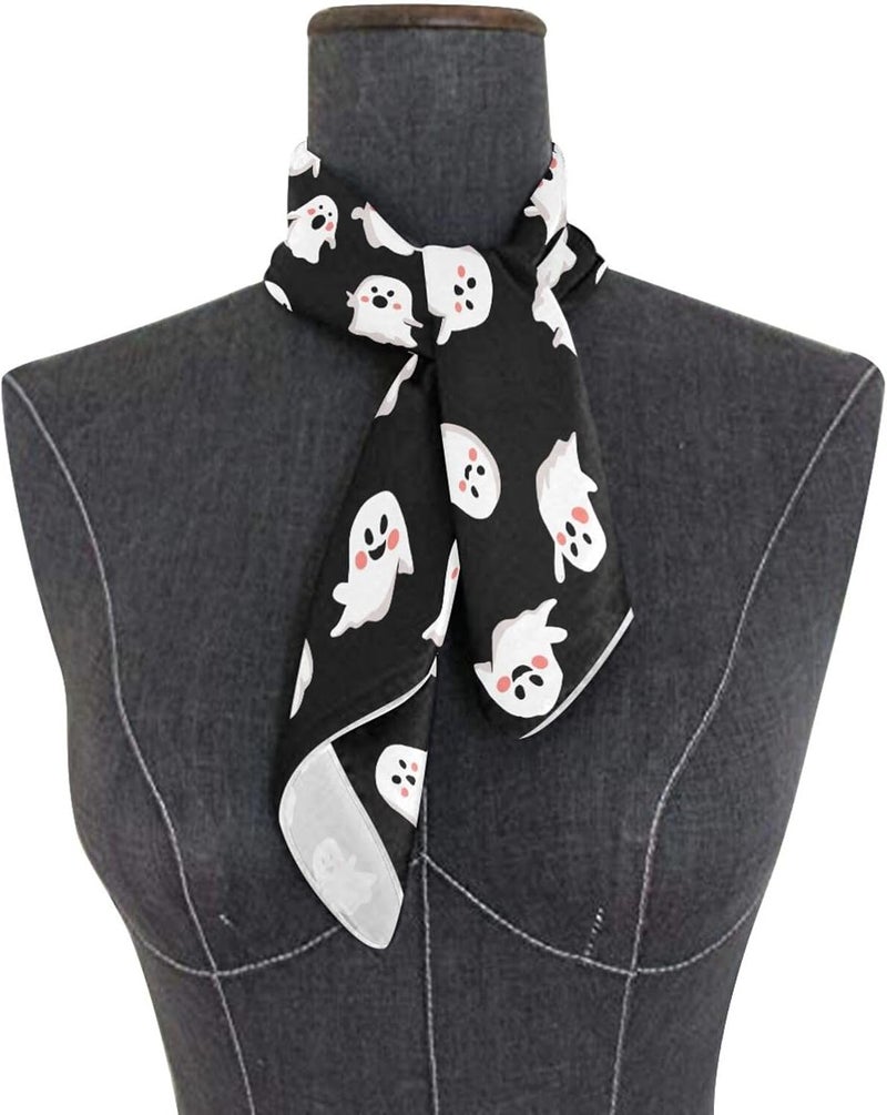 MUCEXQ Women's Fashion Silk Scarf,Square Satin Headscarf Novelty Neck Scarf Hair Wraps - Image 3
